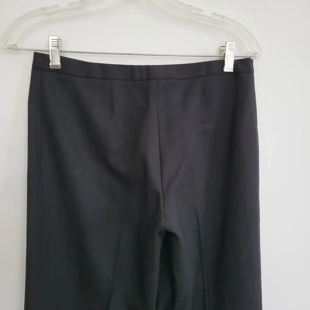 Tory Burch Women Minimaist Culottes Wool Wide Leg Business Corporate Black 0